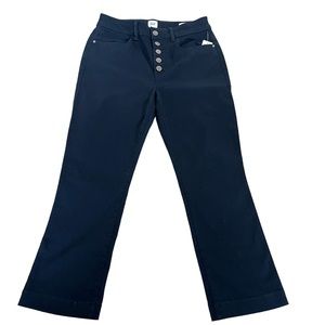 Gap Women’s Jeans High‎ Waist Flare Crop Button Fly Navy Blue Size 2P